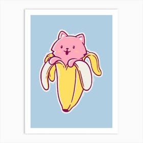 Banana Cat 2 Art Print