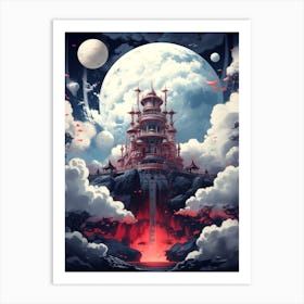 Asian Castle Art Print