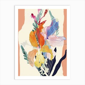 Colourful Flower Illustration Snapdragon 4 Art Print