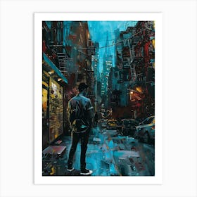 New York City At Night Art Print