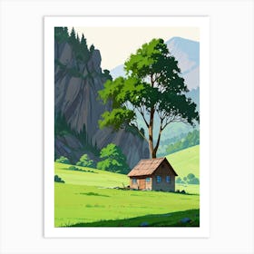 House In The Mountains 1 Art Print