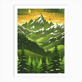 Mountain Landscape 23 Art Print