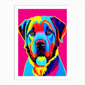 Tibetan Mastiff Andy Warhol Style Dog Art Print