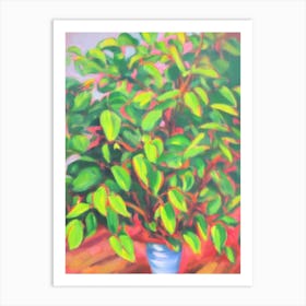 Schefflera 3 Impressionist Painting Art Print