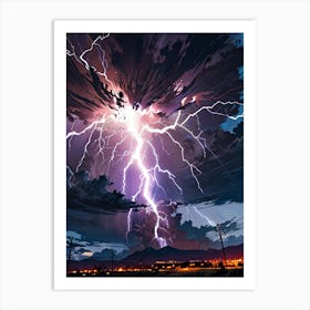 Lightning Storm 8 Art Print