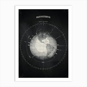 Definitions - Alchemy constellations poster Art Print