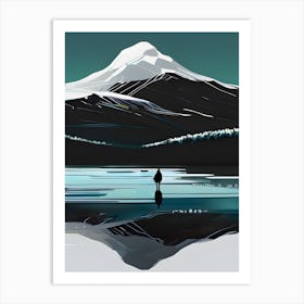 Reflection Of Mountain Art Print