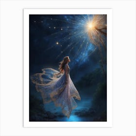 Girl In A Dream Art Print