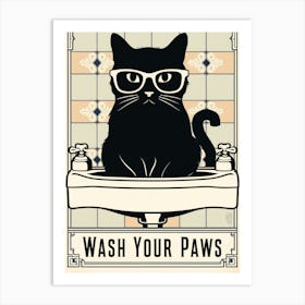 Wash Your Paws 6 Art Print