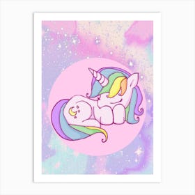 Unicorn Stitch Art Print