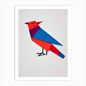 Mockingbird 2 Origami Bird Art Print