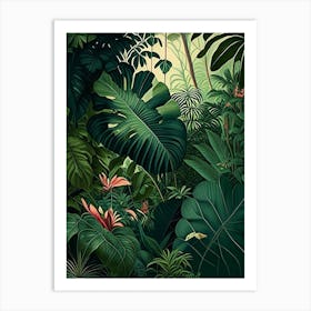 Serene Rainforest 1 Botanicals Art Print