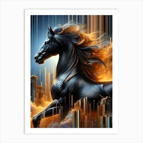 Creative Horse Beauty Illustration Nr 44 Art Print