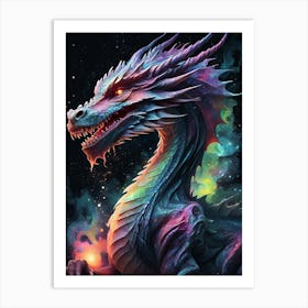 Dragon In Space 1 Art Print