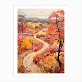 Autumn Gardens Painting Wave Hill Usa 4 Art Print