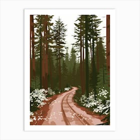 Road In The Woods Art Print