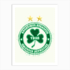 Omonia Nicosia Fc First Division Cyprus Art Print