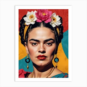 Frida Kahlo Portrait (10) Art Print