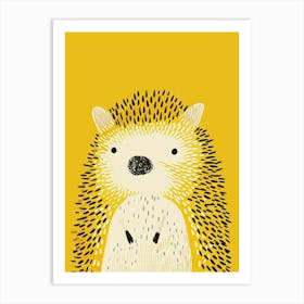 Yellow Hedgehog 4 Art Print