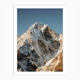 Nepal Morning light in the Himalaya mountains Art Print