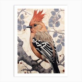 Art Nouveau Birds Poster Hoopoe 1 Art Print