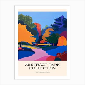 Abstract Park Collection Poster Battersea Park London 3 Art Print