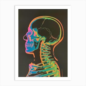 X-Ray Skull Art Print