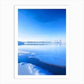 Frozen Lake Waterscape Photography 1 Art Print