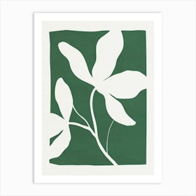Green Leaves 02 Art Print