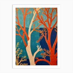 Coral Trees 2 Art Print