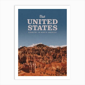 Visit United States Country In North America Art Print