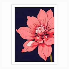 Dahlia Flower 3 Art Print