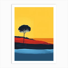 Sunset, Minimalism 9 Art Print