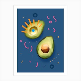 Avocado Couple Art Print