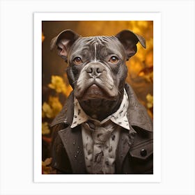 Glamour Pup Fur Elegance Art Print