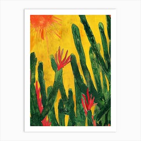 Cactus Painting 2 Art Print