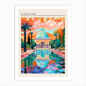 El Retiro Park Madrid Spain 4 Art Print