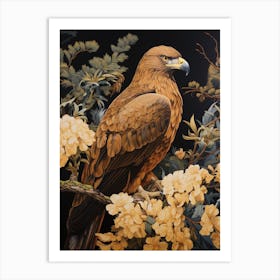 Dark And Moody Botanical Golden Eagle 3 Art Print