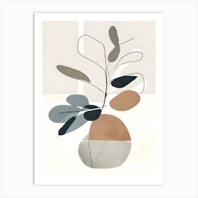 Abstract Plant Arrangement Art Print