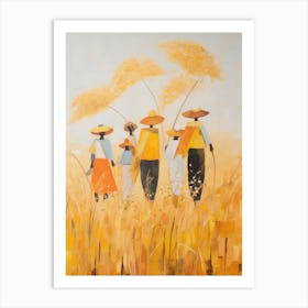 Women In The Field 1 Art Print