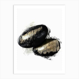 Black And Gold 22 Art Print