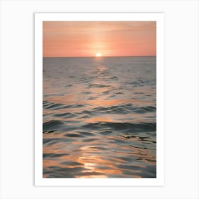 Sunset Over The Ocean 72 Art Print