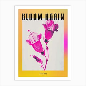 Hot Pink Foxglove 1 Poster Art Print