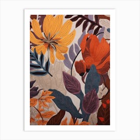 Fall Botanicals Aconitum 3 Art Print