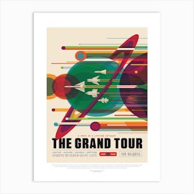 Grand Tour Nasa Space Travel Poster Art Print
