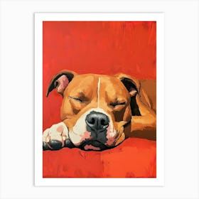 Pitbull Spa Day 18 Art Print