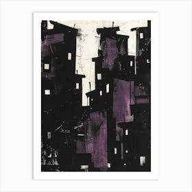 Purple City Art Print