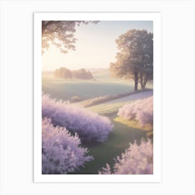 Field Of Lilacs Art Print