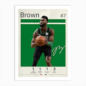 Jaylen Brown Art Print