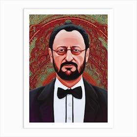 Jean Reno Illustration Movies Art Print